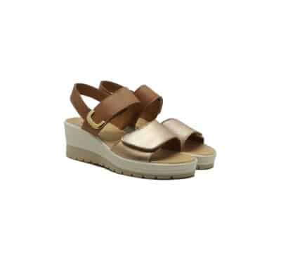 D.CLAIRE FIO.BOT.OME/VIT CHAMPAGNE/BEIGE